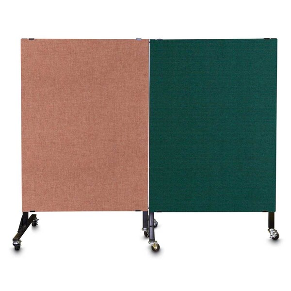 Enclosed Corkboard, 3 Door, 96"x48", 4" Fra